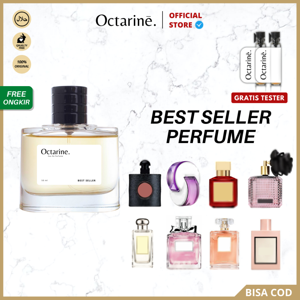 Octarine - Parfum Wanita BEST SELLER Tahan Lama Aroma Lembut Fresh Elegan Sexy | Parfume Pria Farfum Perfume Minyak Wangi Cowok Cewek Murah inspired Original