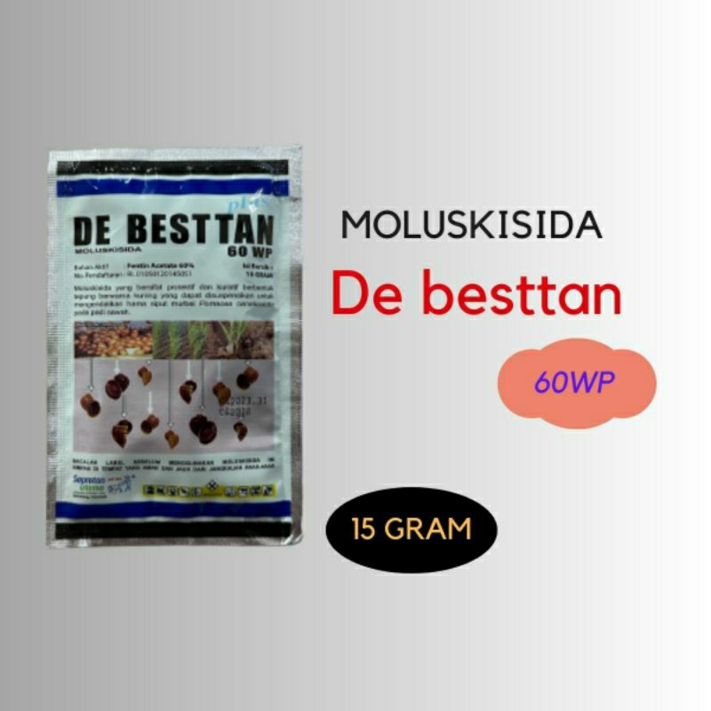 Moluskisida DE BESTTAN DEBESTAN 60WP 15 gram obat keong sawah
