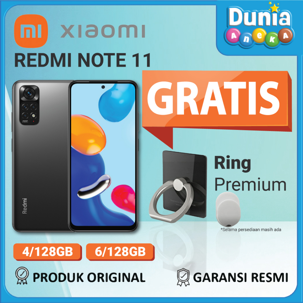 XIAOMI REDMI NOTE 11 BERGARANSI RESMI 4/128 - 6/128