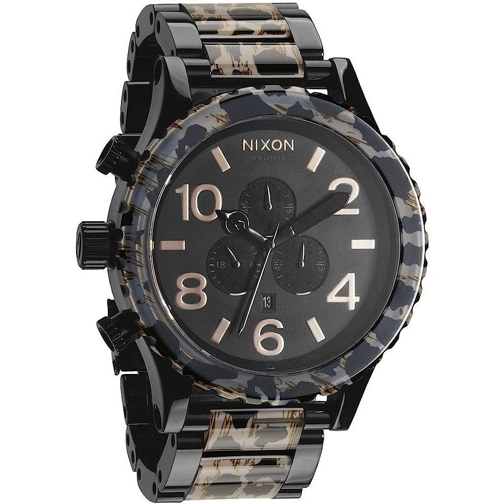 Nixon 51-30 Chrono All Black / Leopard A0831153