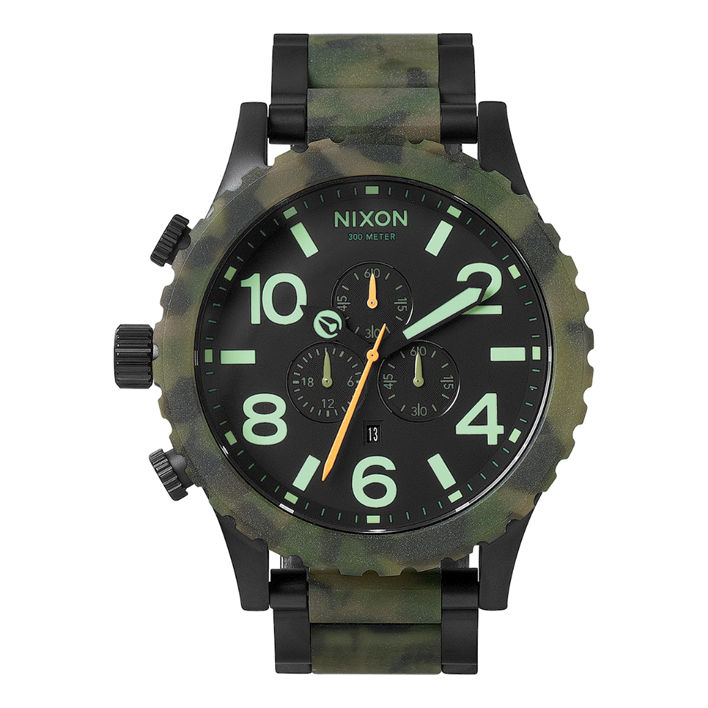 Nixon 51-30 Chrono Matte Black / Camo A0831428