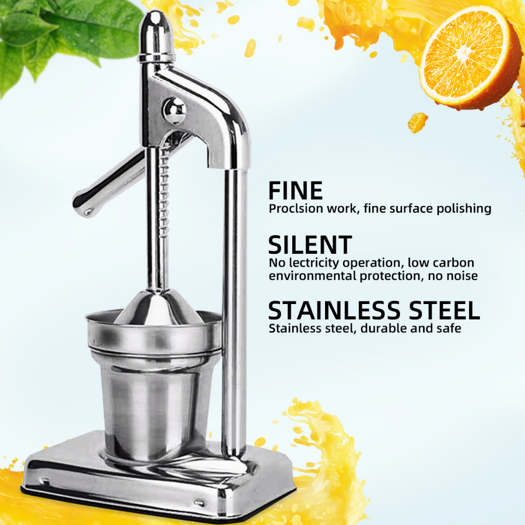 Alat Pemeras Jeruk Press Manual Silver Peras Jus Buah Stainless Juicer Wojia