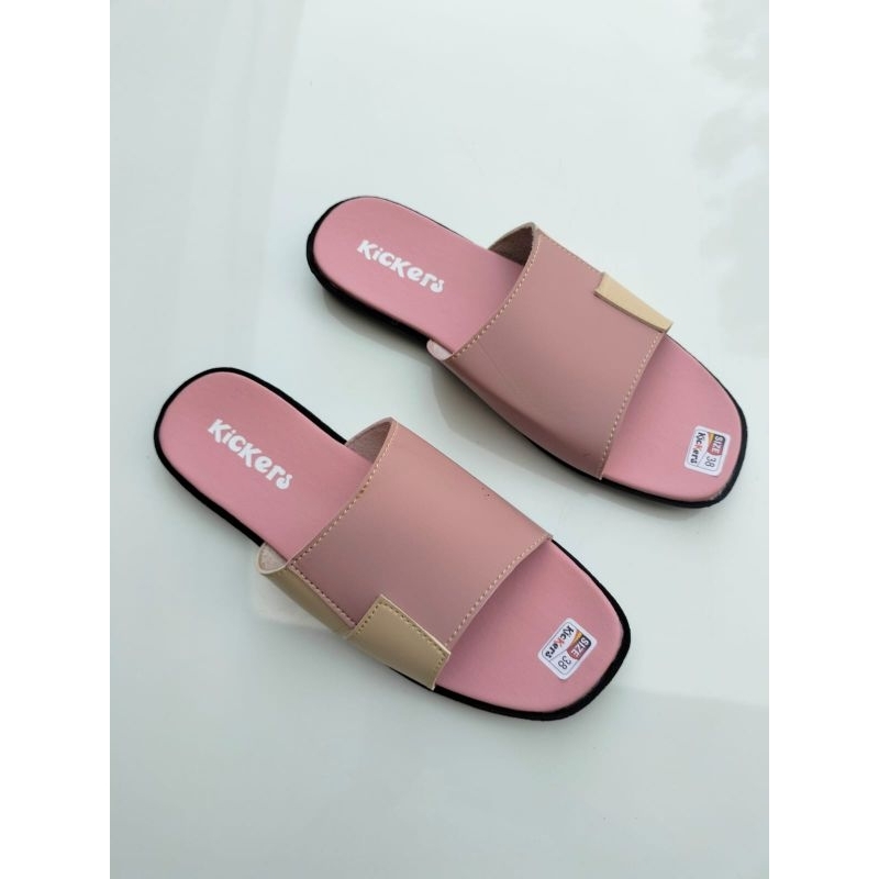 sandal slop wanita  Kickers // sandal wanita N3 combi // sandal slide