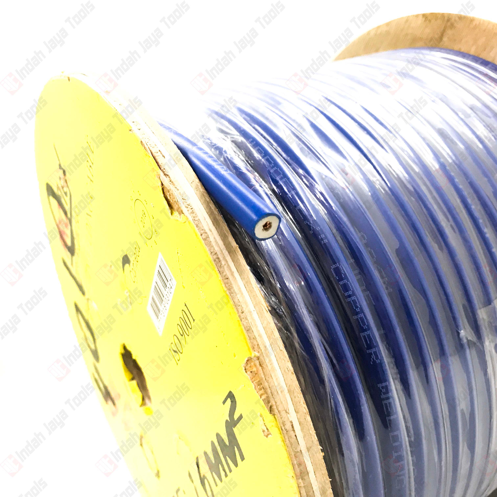 Kabel Las BIRU 16 mm FULL TEMBAGA - Welding Cable Serabut Full Tembaga