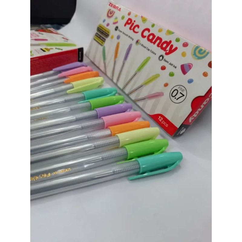 

12pcs pulpen pic candy 0.7mm