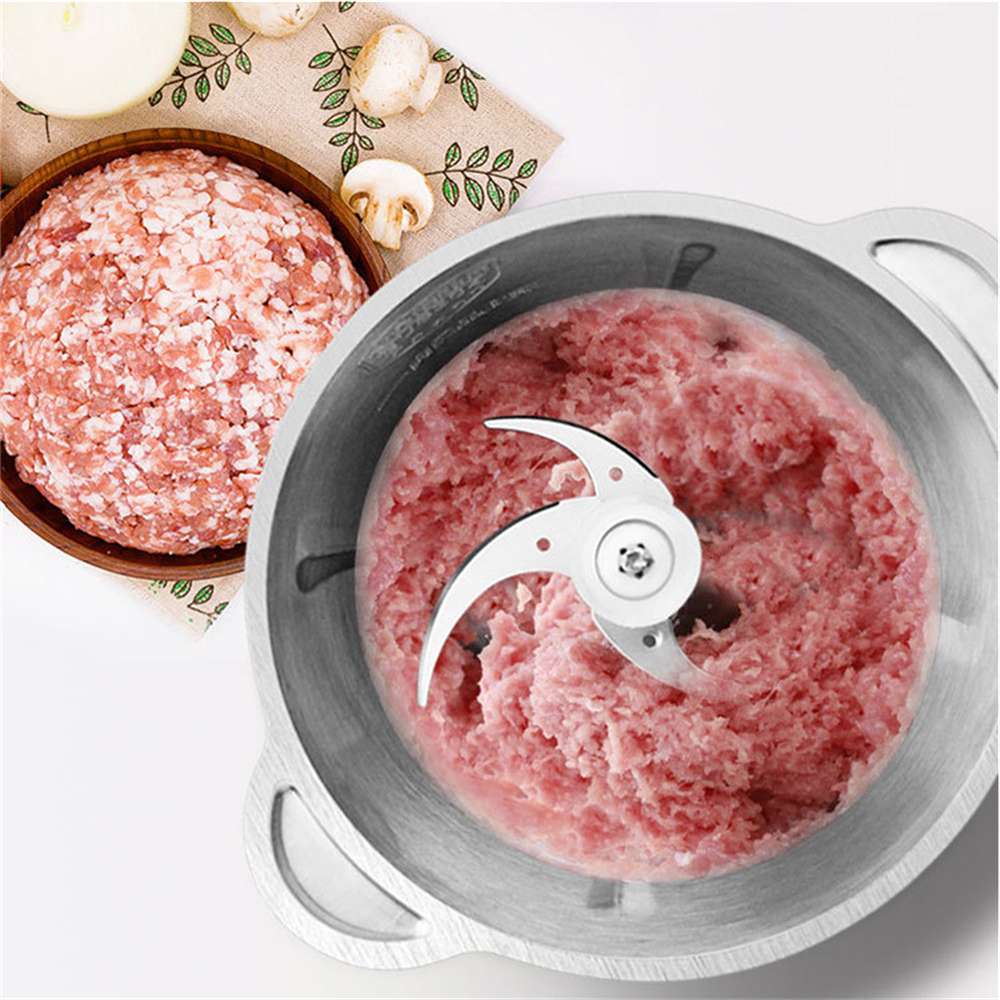 Chopper Blender daging penggiling Meat pro Blender Elektrik Stainless Steel Chopper Grinder Ukuran Besar Hingga besar 2L/3L