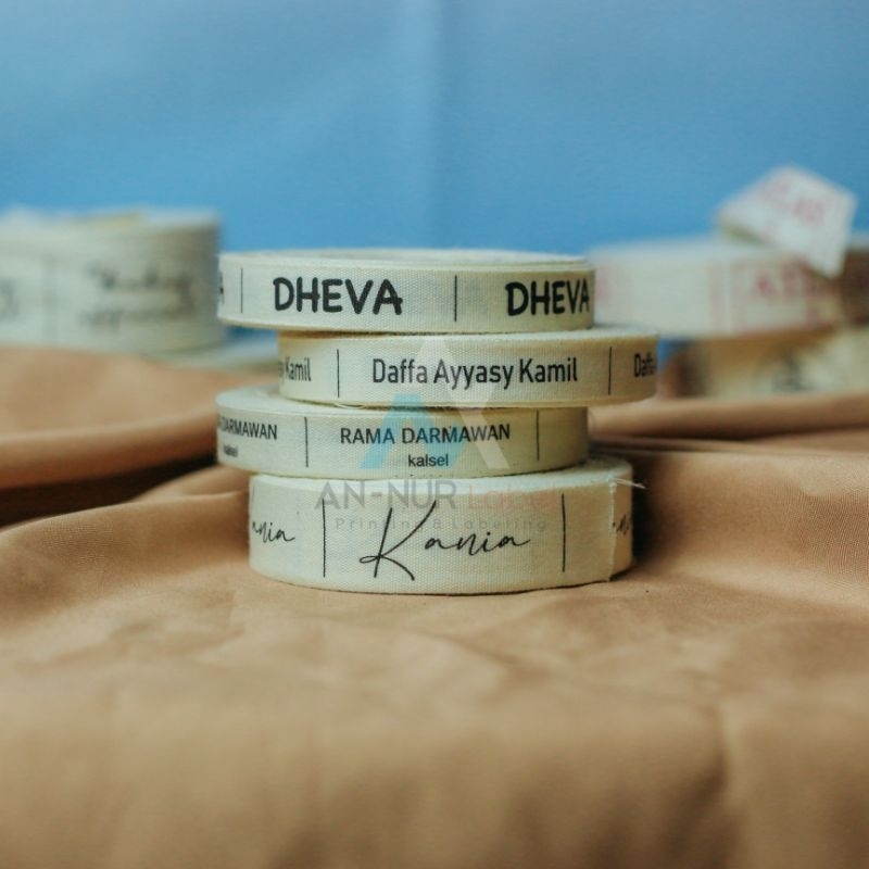 

label baju bahan katun / label katun imfort lembut anti gatal label costum