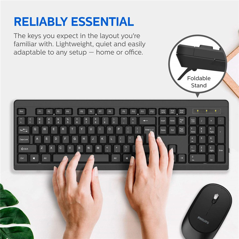 【COD】Jovitech LD950 Wireless Keyboard dan Mouse Set Bisnis/Kantor/Fashion Keyboard Mouse Set Wireless - KM02