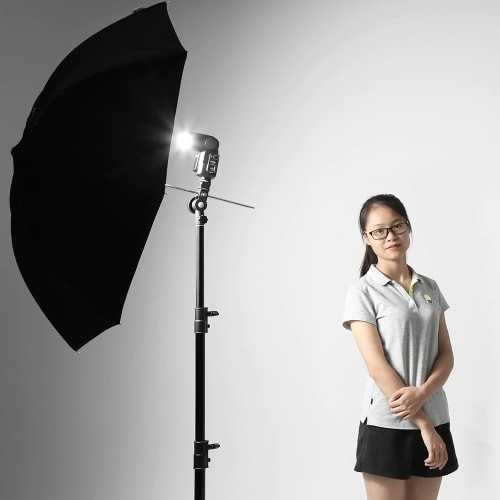 Payung studio Hitam Silver 80 cm umbrella reflector