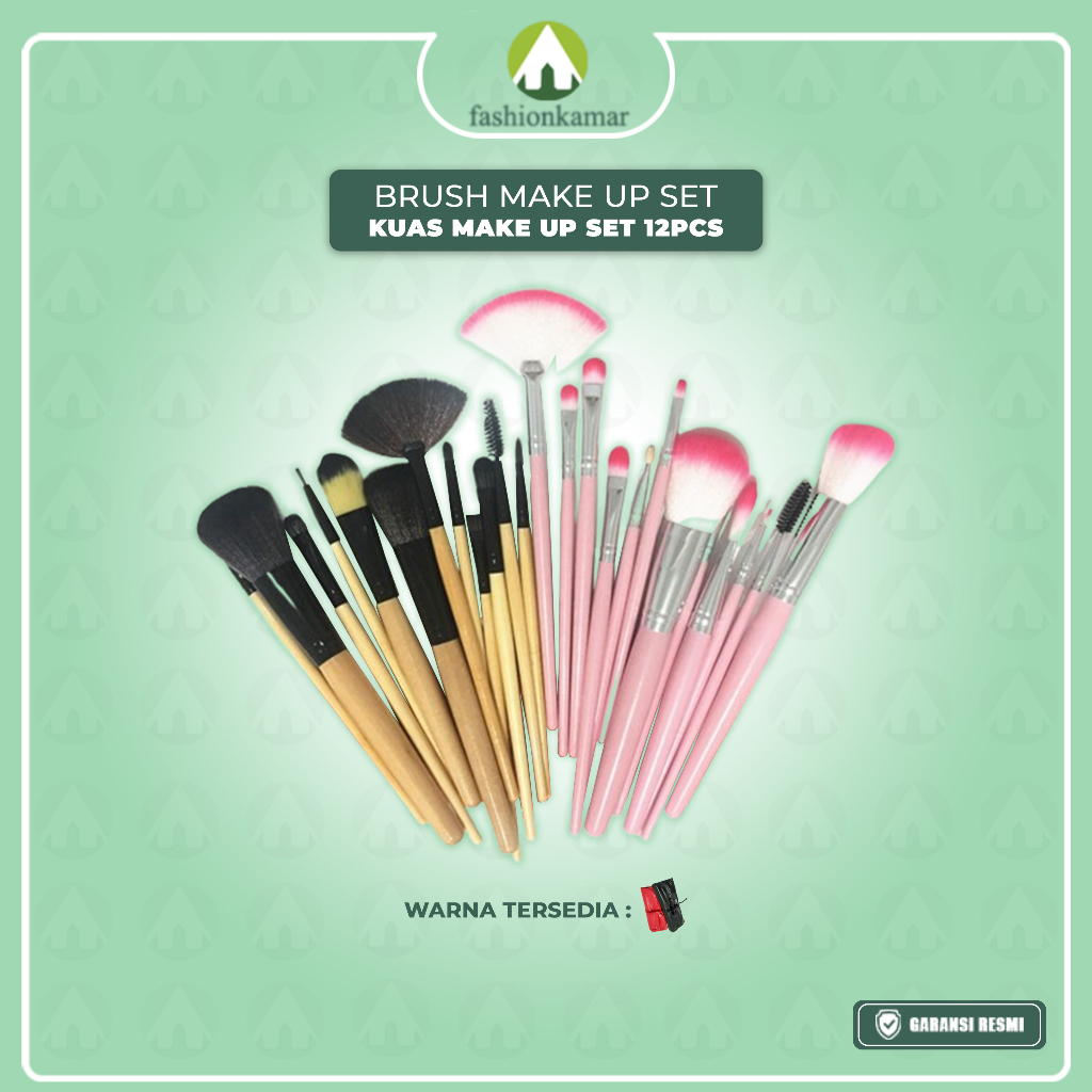 BRUSH MAKE UP SET BRUSH SET KUAS TABUNG KUAS MAKE UP SET 12PCS