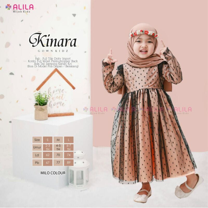 Gamis brukat anak lokal branded | gamis brukat alila | gamis anak tile alila murah | gamis anak bruk