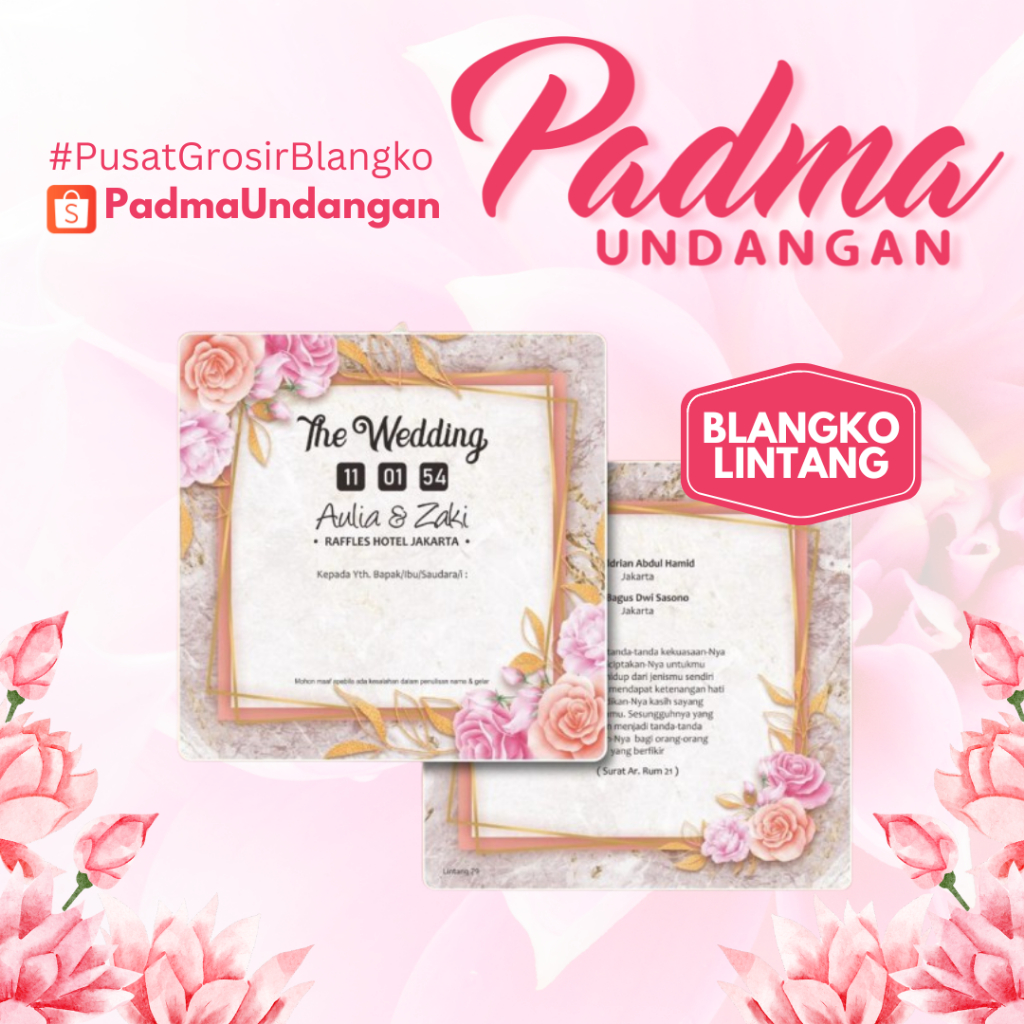 Blangko Undangan Lintang 79 | PadmaUndangan