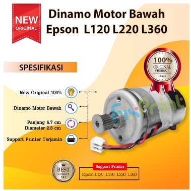 Dinamo Motor Bawah Printer Epson L120 L130 L220 L360 Motor PF Paper - BEKAS, L360