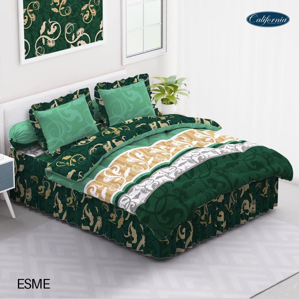 CALIFORNIA - Bed Cover AJA King (180x200) Terlaris motif ESME