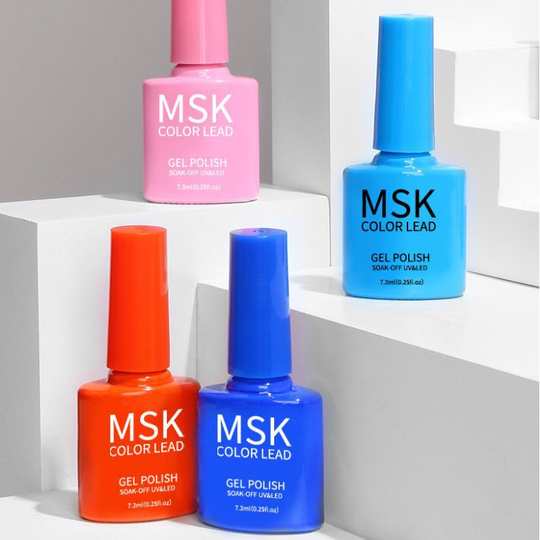 MSK kutek uv gel nail polish gel 7.3 ML botol warna warni PART 1