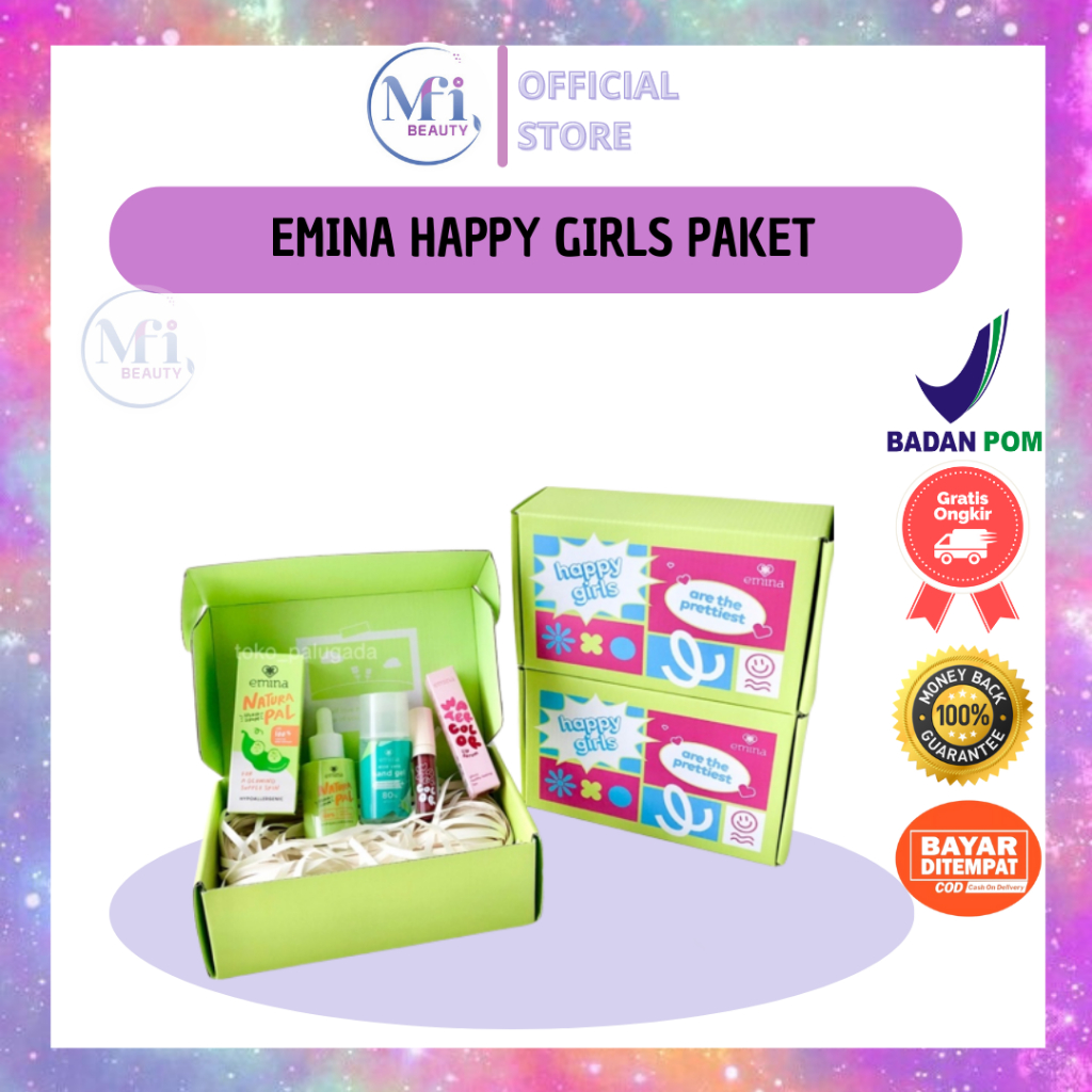 MFI - Emina Happy Girls Paket | Hampers Skincare By Emina