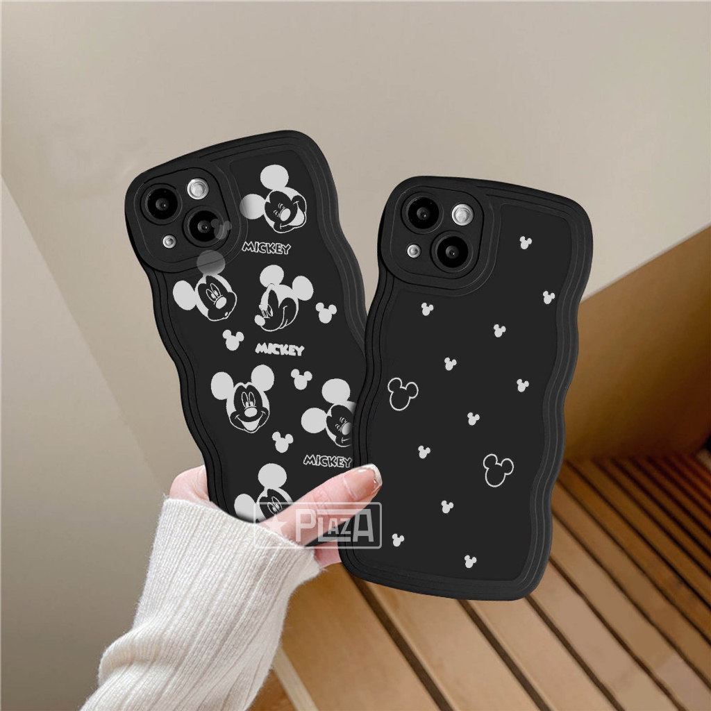 GLB-02 Softcase Gelombang Black Motif for ALL TYPE A17 A17K Y02 T1 5G V25E SS A73 A04 A04S A33 5G POCO M5 RM 10 9A 9T NOTE 10 5G RL 10 5 C20 C21Y C35 C55 HT 20S 12i SMART 7 iP 11 XR 13 pro 14 pro max