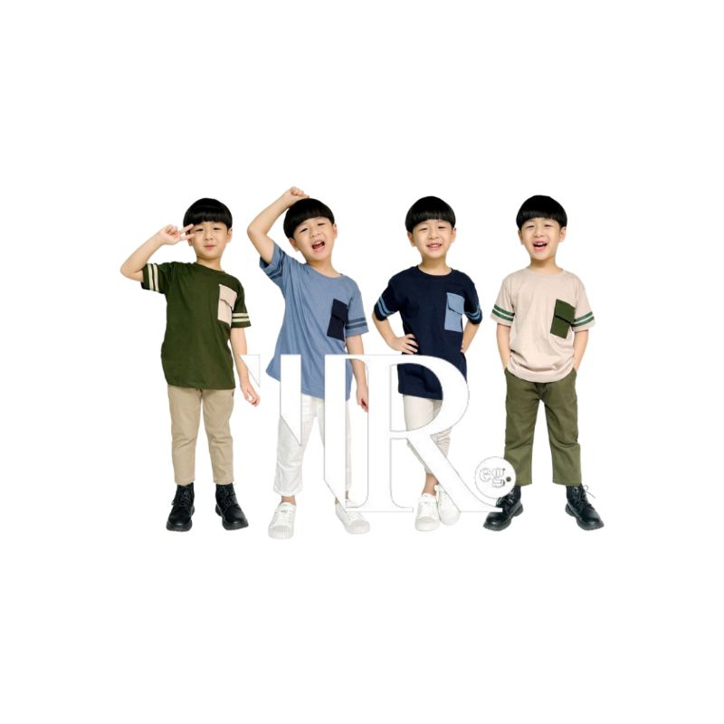 Kaos Polos Anak Kaos Pocket Anak