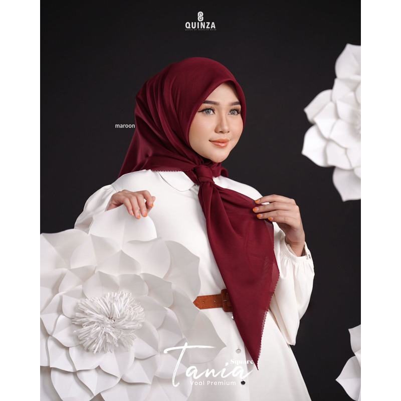 VOAL TANIA SCARF SQUARE TERMURAH BY QUINZA