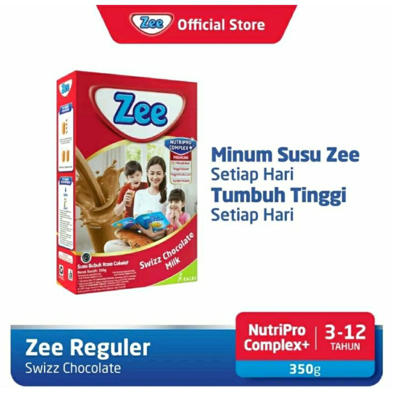 Susu Zee Box Reguler Coklat Vanila 350gr