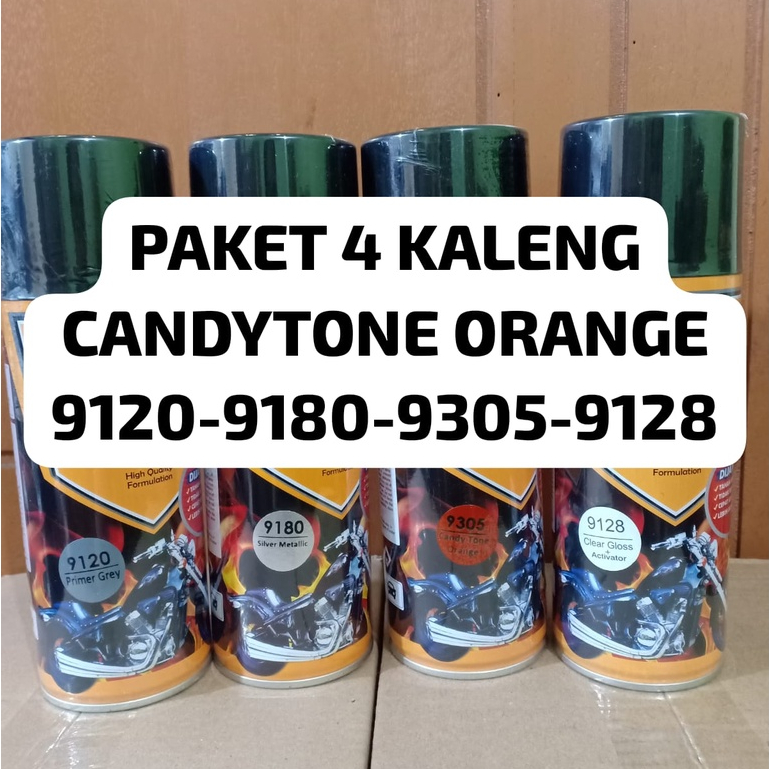 PAKET LENGKAP WARNA CANDYTONE 4 PCS DITON PREMIUM Pilok Cat Semprot Candy Tone (Epoxy - Met Silver - Candy Tone - Clear) 4pcs x 400ml