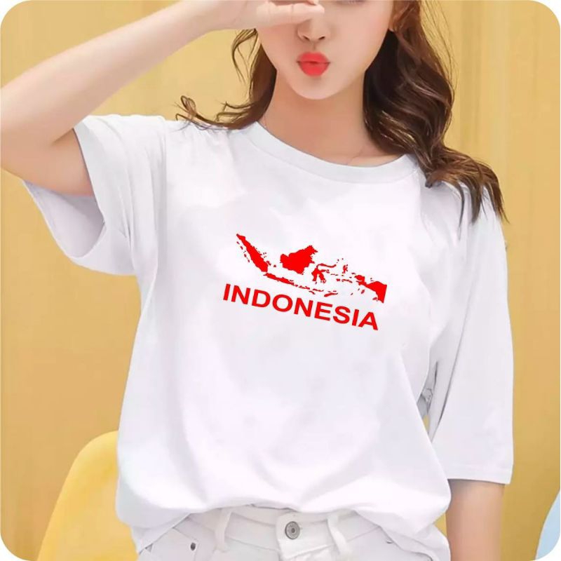 Baju Indonesia merdeka / baju 17 Agustus / baju kemerdekaan Indonesia / kaos oblong pria wanita / baju unisex / Uk.S.M.L.XL.XXL