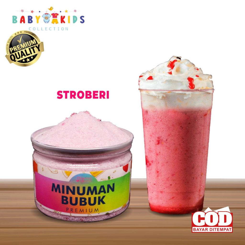 

Can Bubuk Minuman Stroberi Minuman Bubuk Stroberi Powder Kualitas Premium