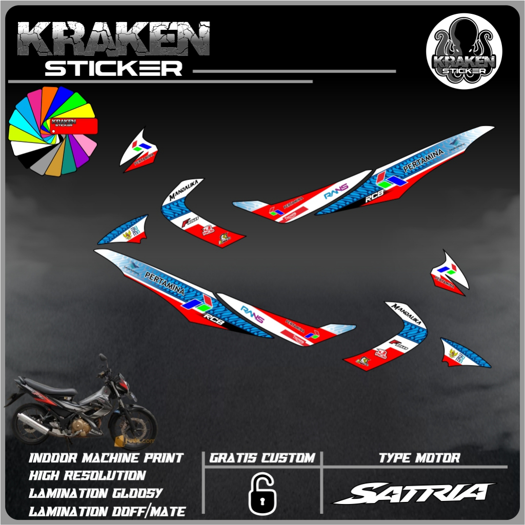 STRIPING STICKER SATRIA FU 2007 STIKER SATRIA FU 2007 STICKER LIS LIST SUZUKI SATRIA FU 2007 CODE 03
