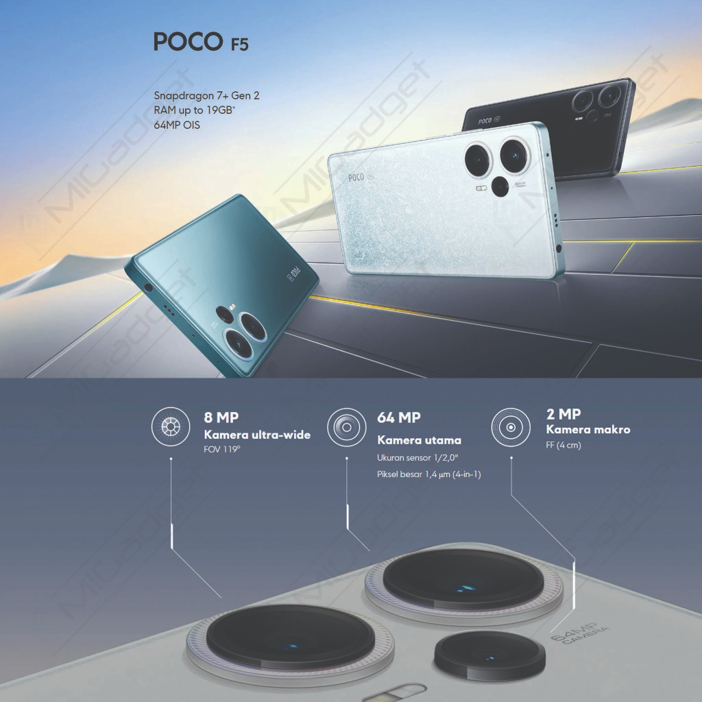 Xiaomi Poco F5 8/256 Garansi Resmi Not Poco F4 GT