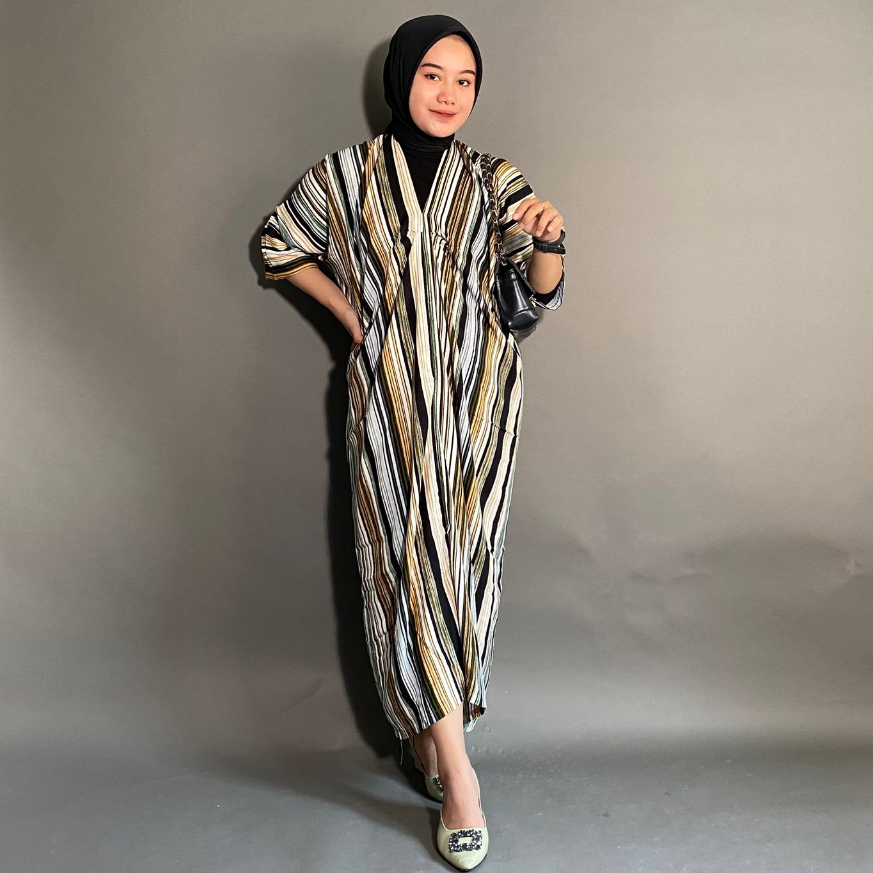 RAABIHA I Amara Kaftan Dress I Dress Motif I Kaftan Abaya I Dress Rayon