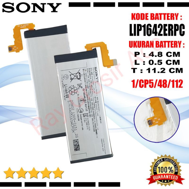 Baterai Original Sony Xperia XZ premium X2P G8141 G8188 LIS1642ERPC