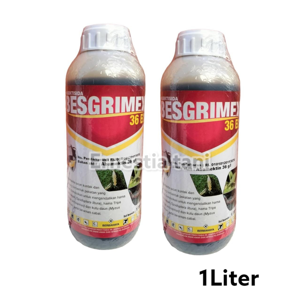 BESGRIMEX 36 EC 1 Liter Insektisida Abamektin 36g/l Ampuh Atasi Hama Tanaman Abamectin Tertinggi Dik