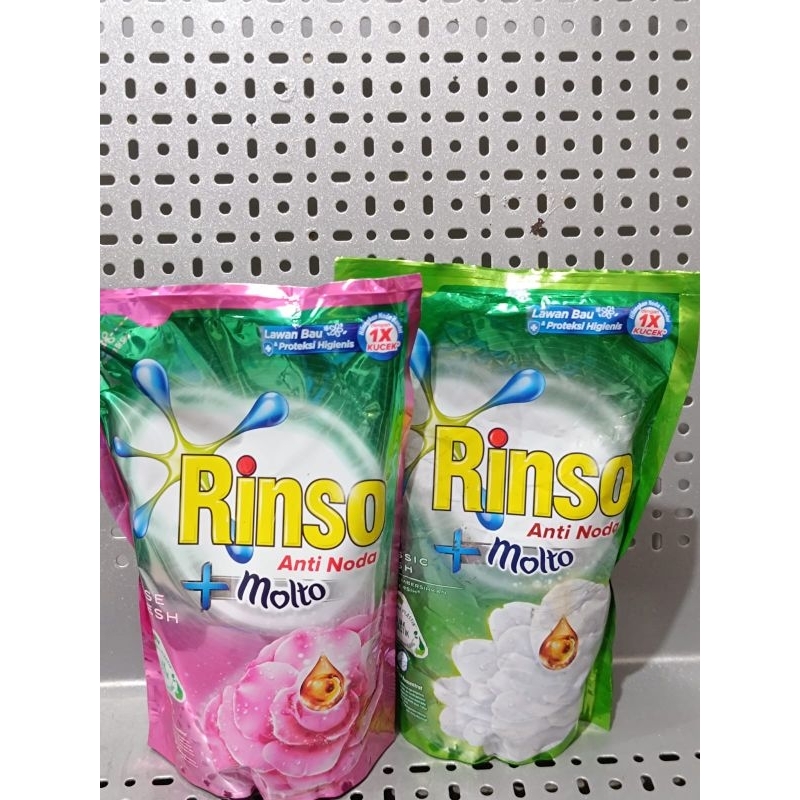 rinso + molto cair 750ml/rinso detergent liquid 750ml/rinso sabun cair 750ml