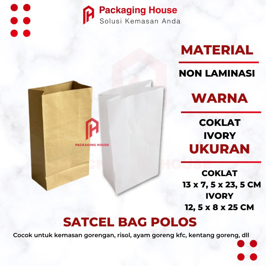 

Satcel bag Kraft Paper | Bag Polos kraft | Kantong kertas | Tas Kertas Kecil Mini Souvenir |