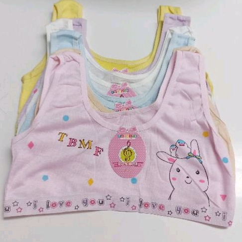 Miniset katun anak perempuan domisol miniset anak sd smp tanpa busa katun halus lembut bra anak