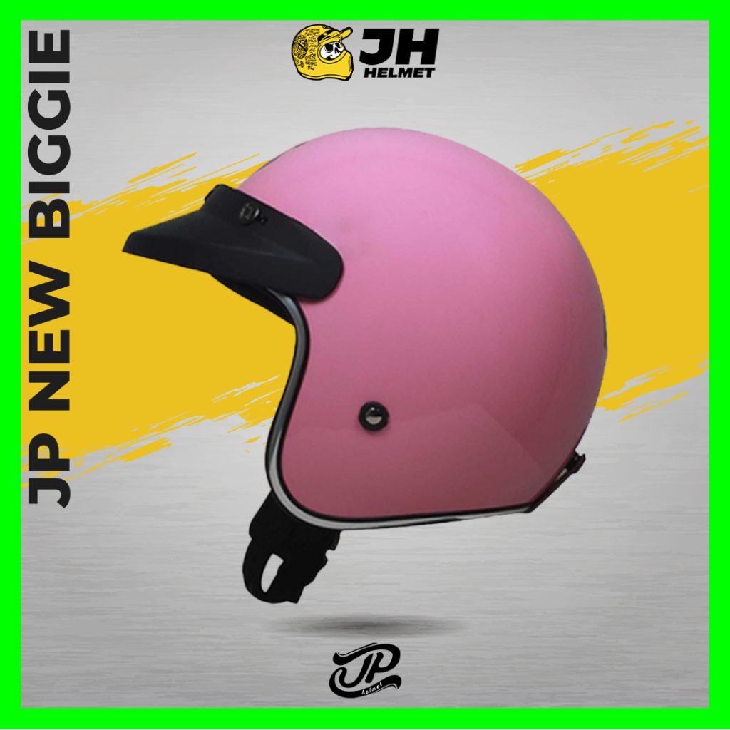 Helm Retro JP New Bigie Solid Candy Flosh Glossy | Helm JPX Retro Half Face | JUAL HELM