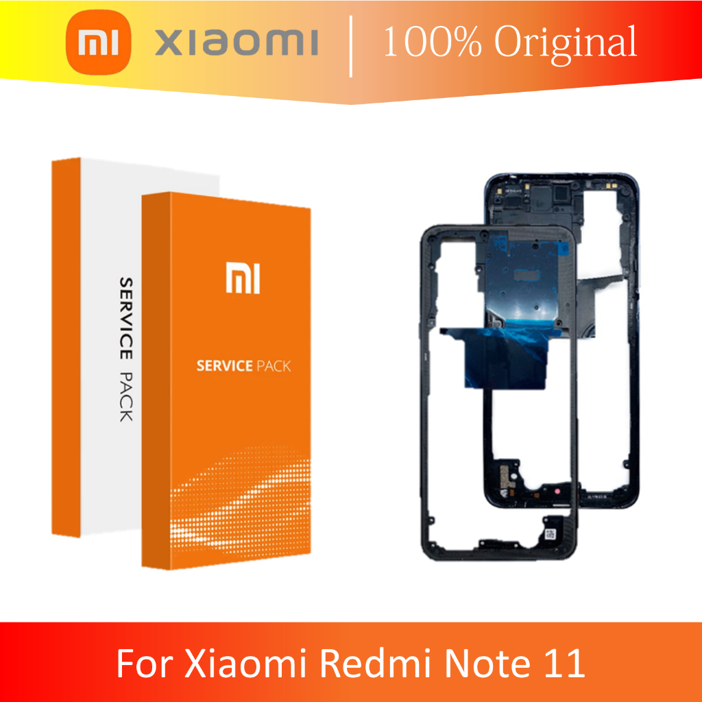 (ORIGINAL 100% XIAOMI) MIDDLE BAZEL RANGKA TENGAH XIAOMI REDMI NOTE 11 4G