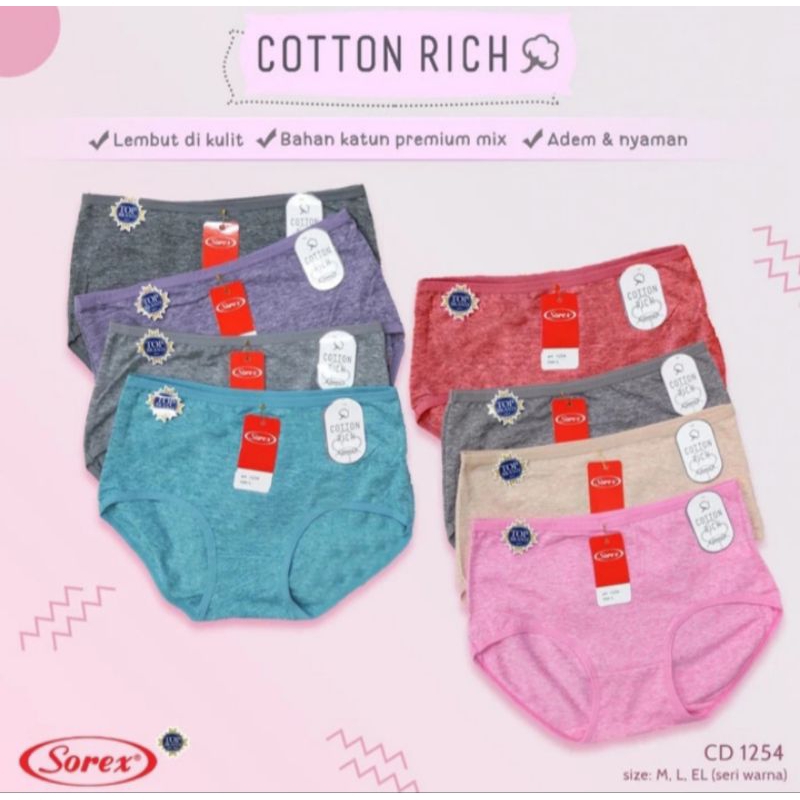 Sorex CD Wanita Cotton Rich 1254