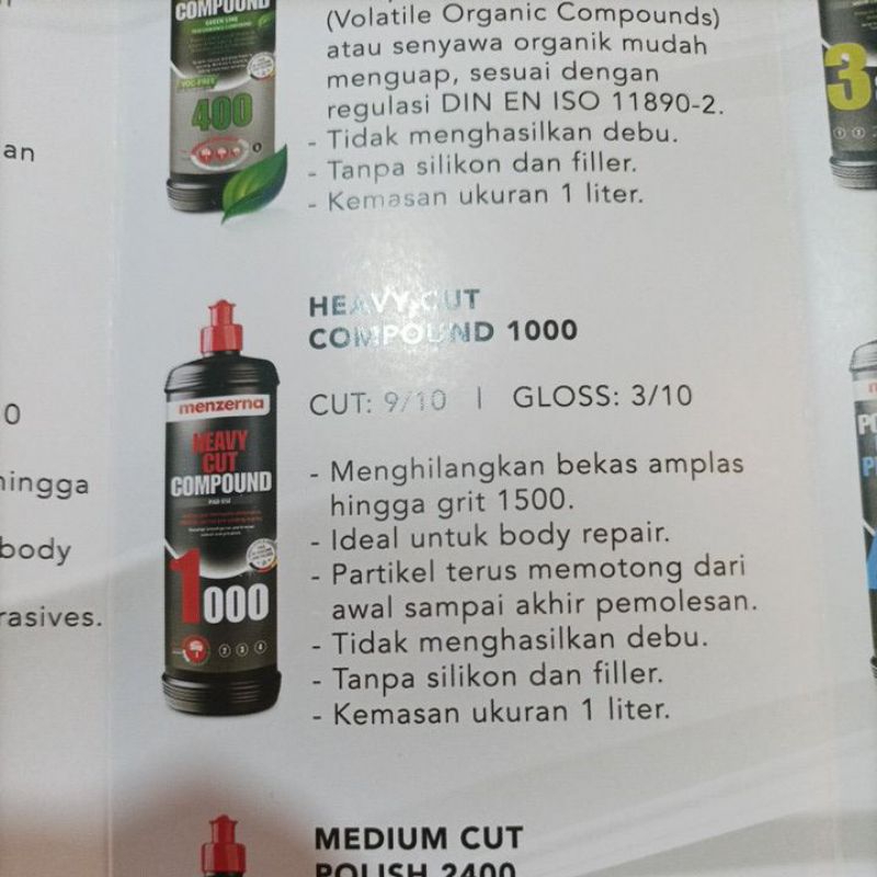 Menzerna Heavy Cut Compound 1L