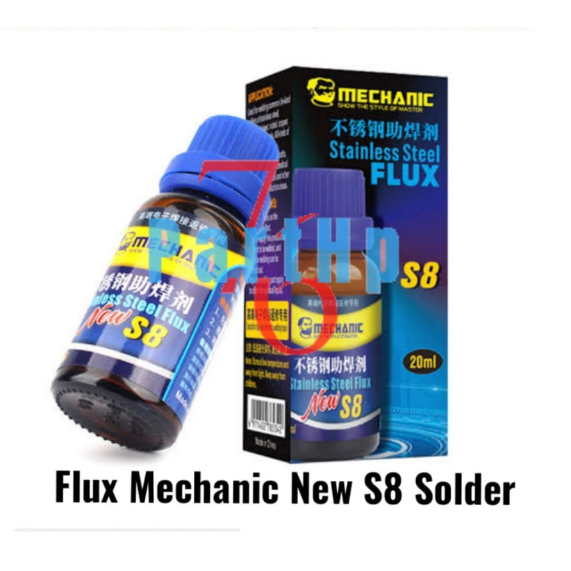 Flux Mechanic New S8 Solder Stainless Stell Baja Cairan Flux Solderan