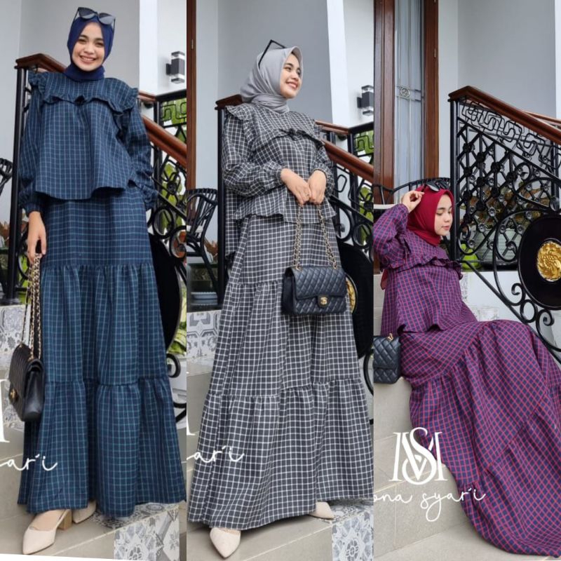 Bonia One Set Skirt Mona Syar'i by M.E, 100% Original & Real Pic