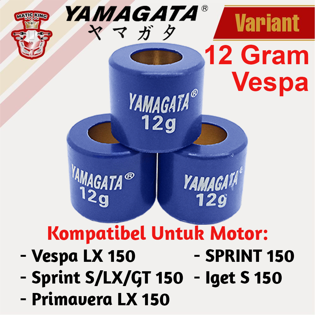 Roller Vespa Sprint LX Primavera igets 150 S150 3V 2V 1917 8 sd 15 gram 3 Butir Yamagata