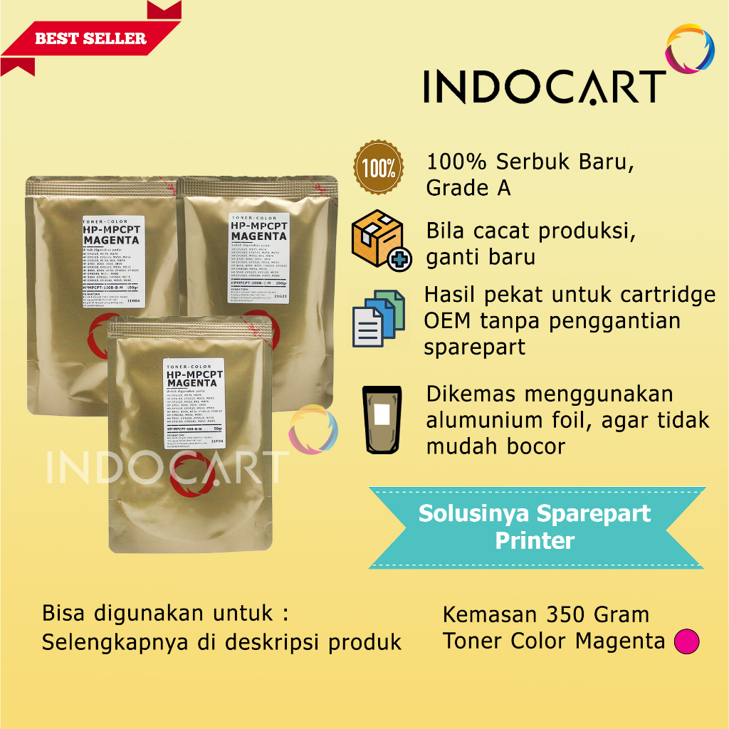 Serbuk Toner Warna MPCPT-654A-HP M651-350gr-CMY