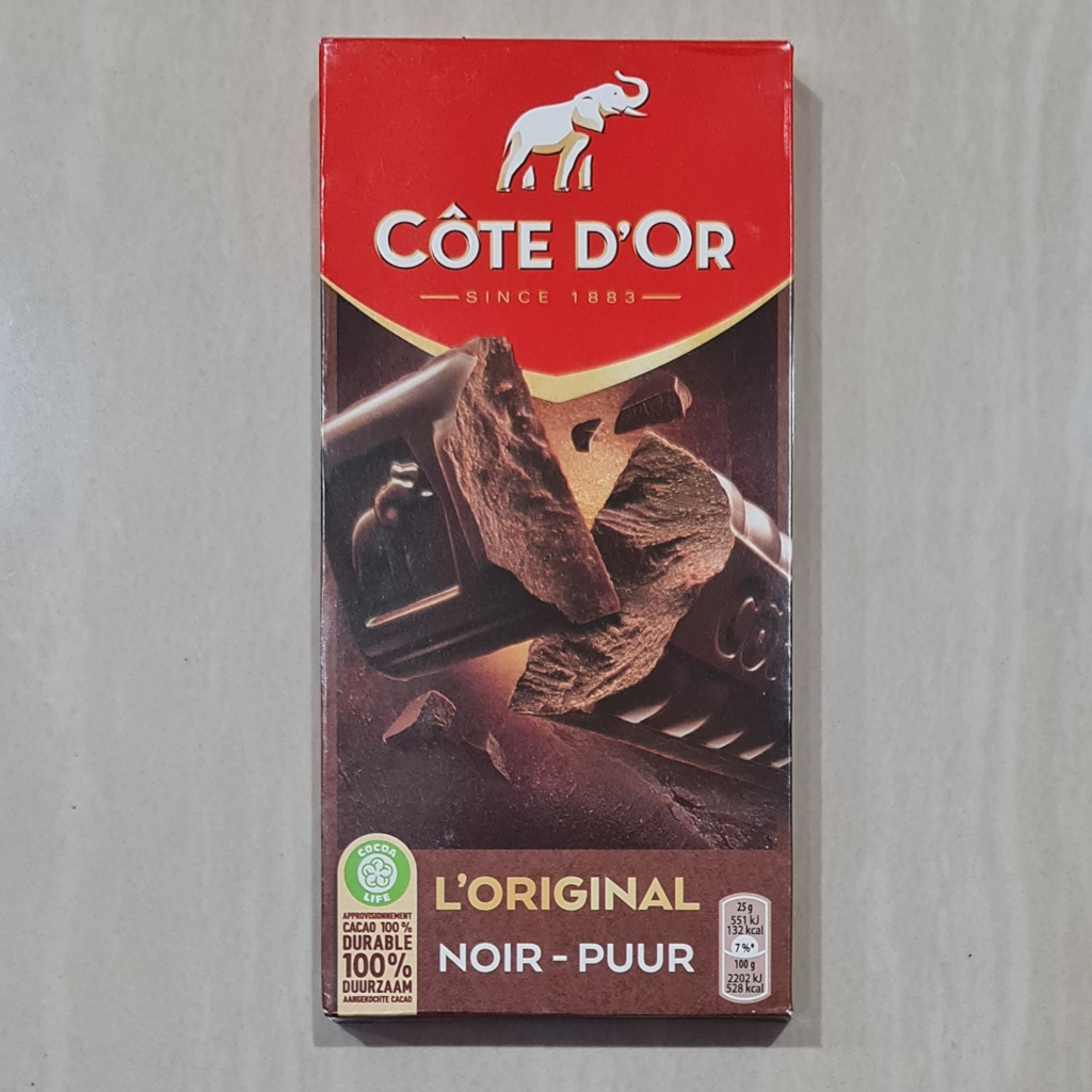 Coklat Cote D'Or L'Original Noir Puur Dark Chocolate Bars 200 Gram