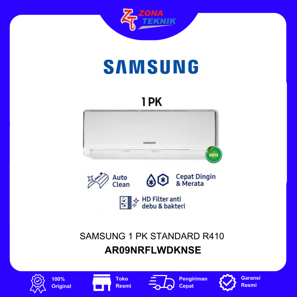 AC SAMSUNG AR09NRFLWDKNSE 1 PK Standard R410
