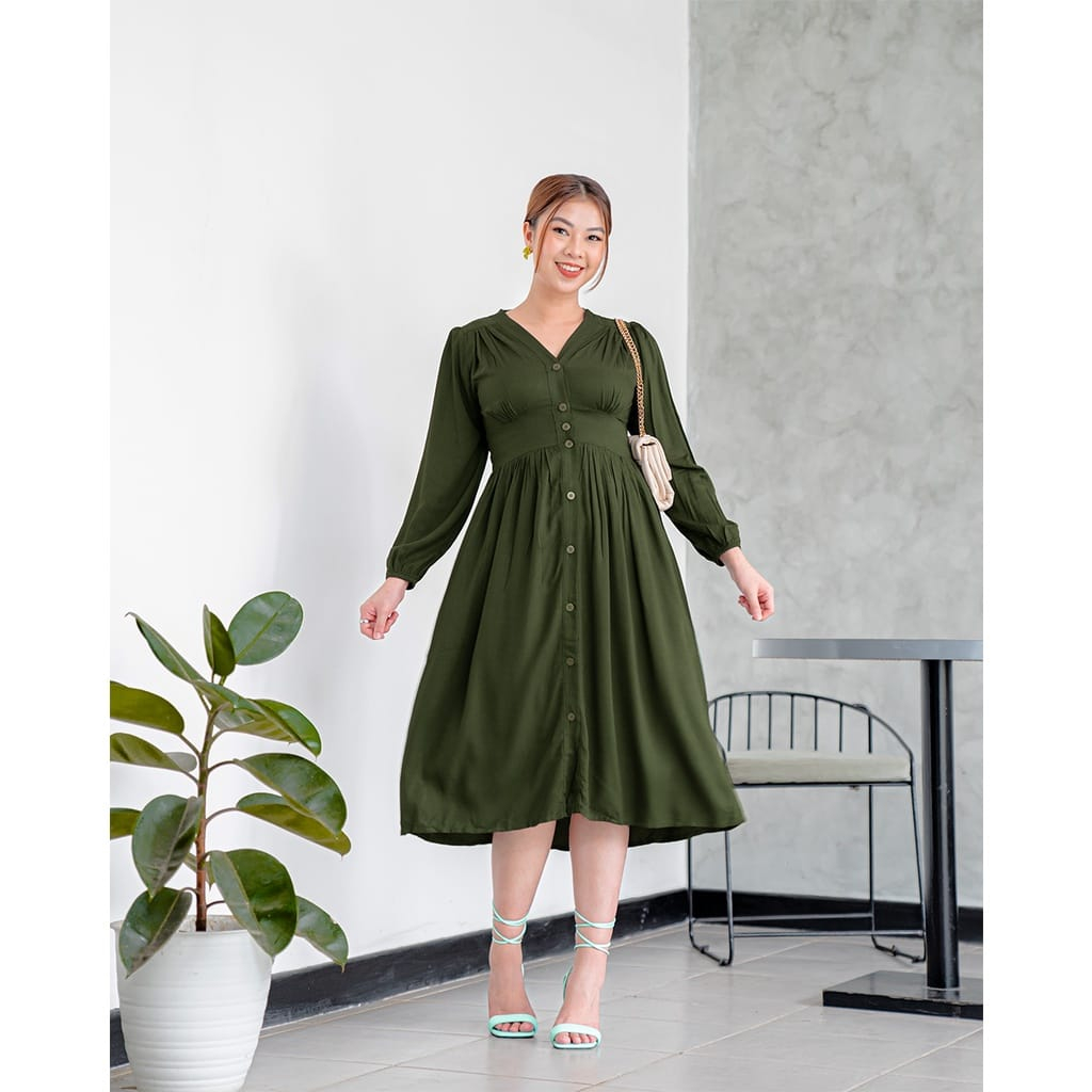 JOLLIE LONG DRESS PAKAIAN WANITA//DRESS WANITA TERBARU KEKINIAN SR.013