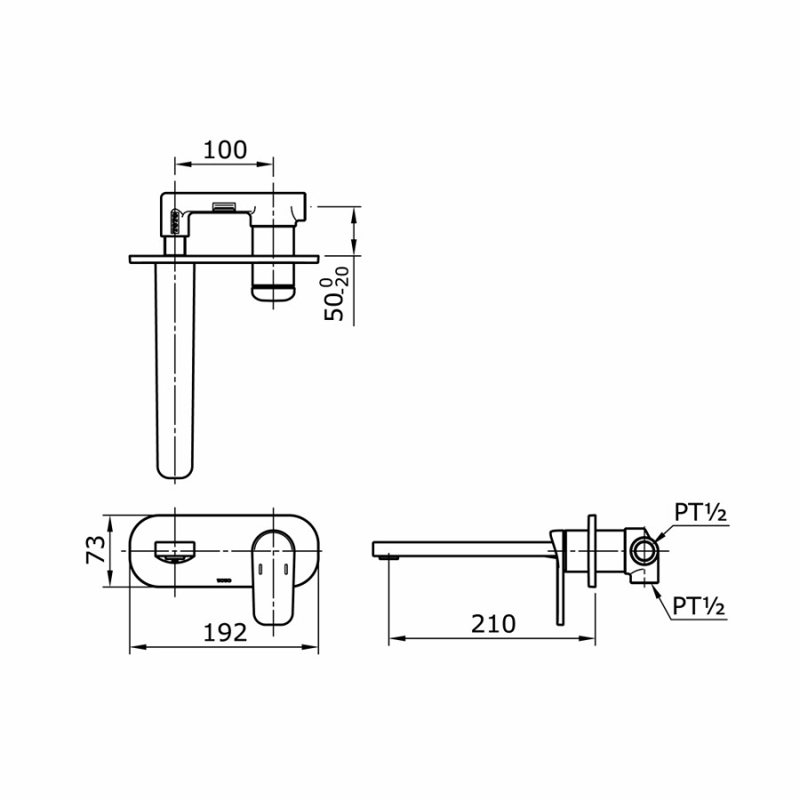 Kran Wastafel Toto TX 120 LX / Keran Wastafel Tembok Toto TX120LX ORIGINAL