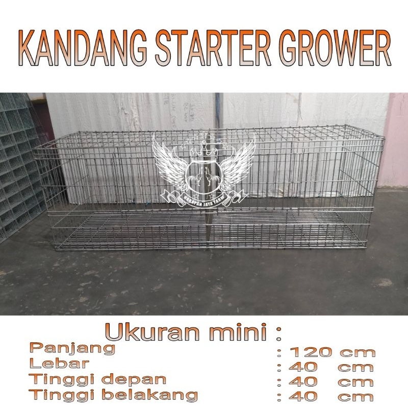 KANDANG AYAM 2 PINTU P.120 CM × L.40 CM × T.40 CM BOX PEMBESARAN DOC AYAM DOD BEBEK BURUNG DARA