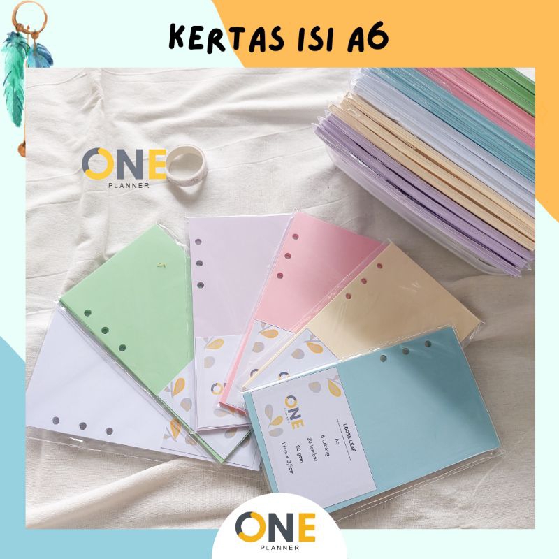 

KERTAS BINDER A6 80gsm LOOSE LEAF