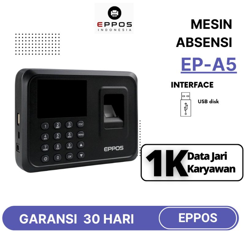 Alat Mesin Absensi Sidik Jari Finger Print Eppos A5